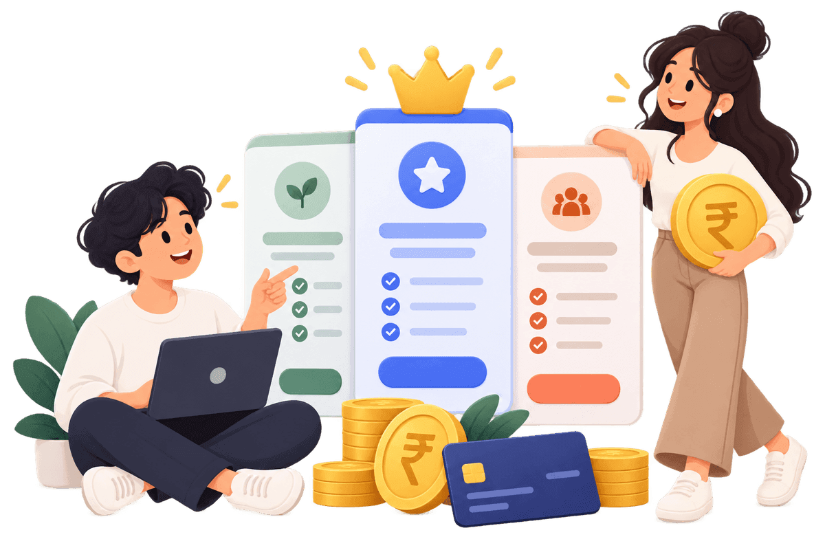 Students comparing subscription plans